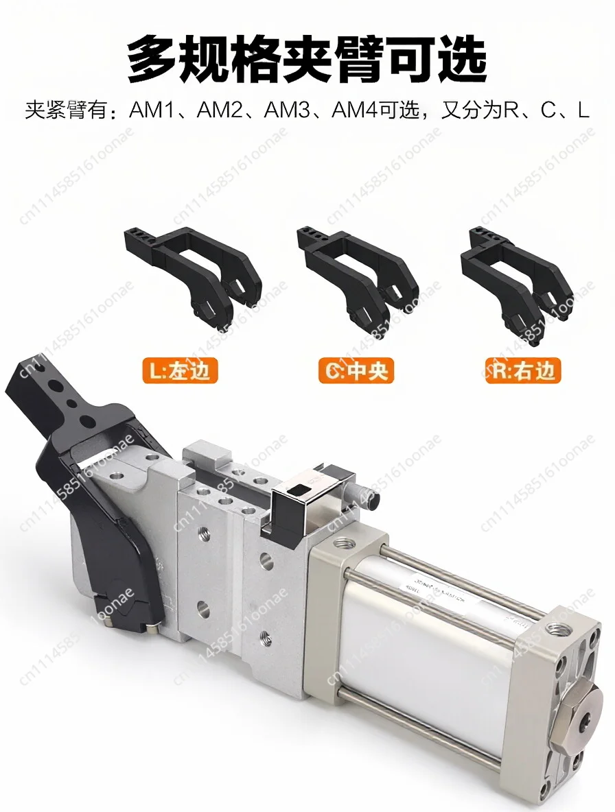 Strong welding special clamp compression angle thread adjustable standard flipping cylinder full pneumatic
