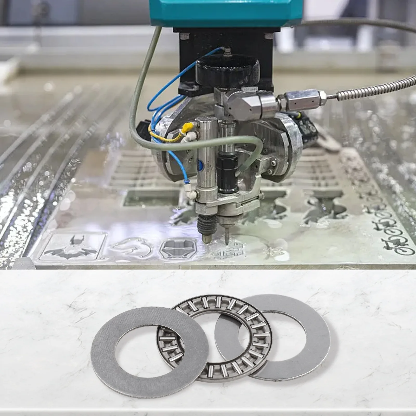 Needle Roller Bearings AXK2035 Bearings Dynamic Load Capacity Hardened Polished Washers Heavy Load Accommodation