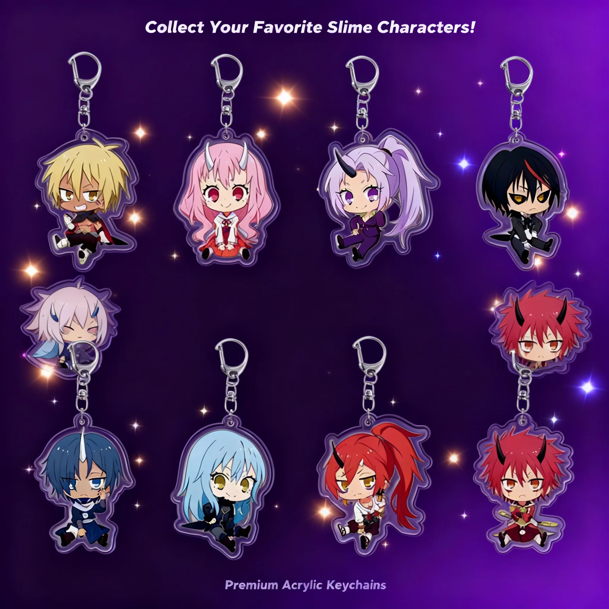 

About That Time I Got Reincarnated as a Slime The Movie Scarlet Bond Acrylic Keychain Pendant Keyring Anime Merchandise Gift