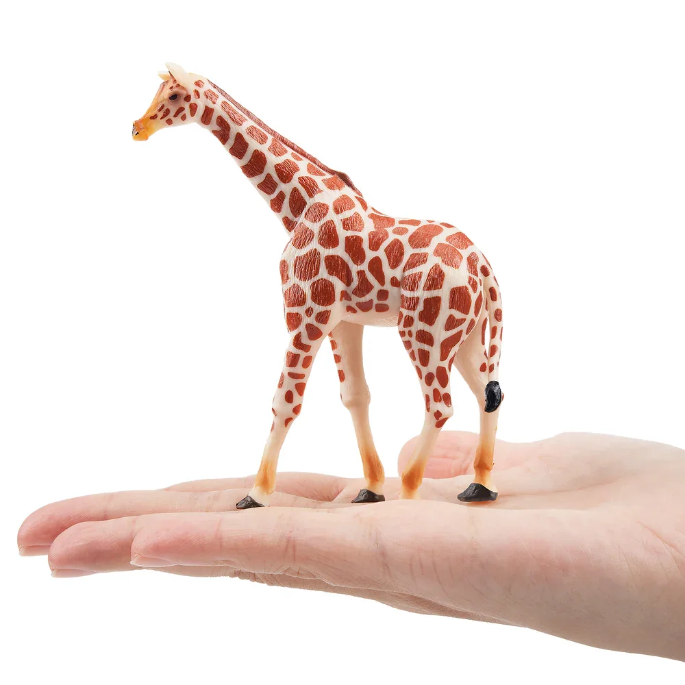 Toymany Simulation Standing Giraffe Wildlife Animal Model Toy Mini Figures Dolls Action Figurines Toys Children Gift Cake Decora