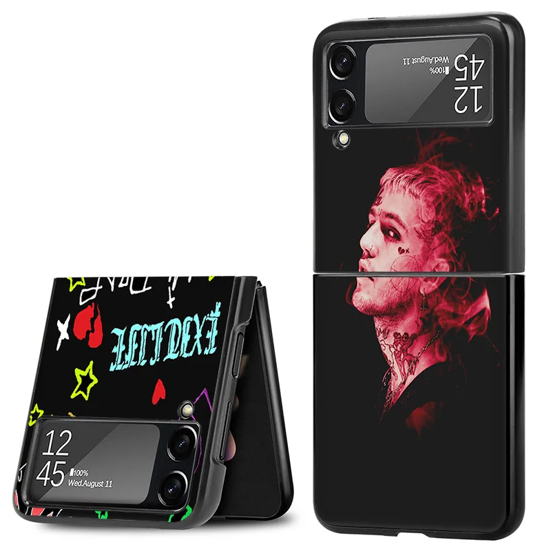 Matte Phone Case For Samsung Galaxy Z Flip6 5G Flip5 Flip4 Flip3 ZFlip 6 3 4 5 L-Lil P-Peep Hard Black Cover