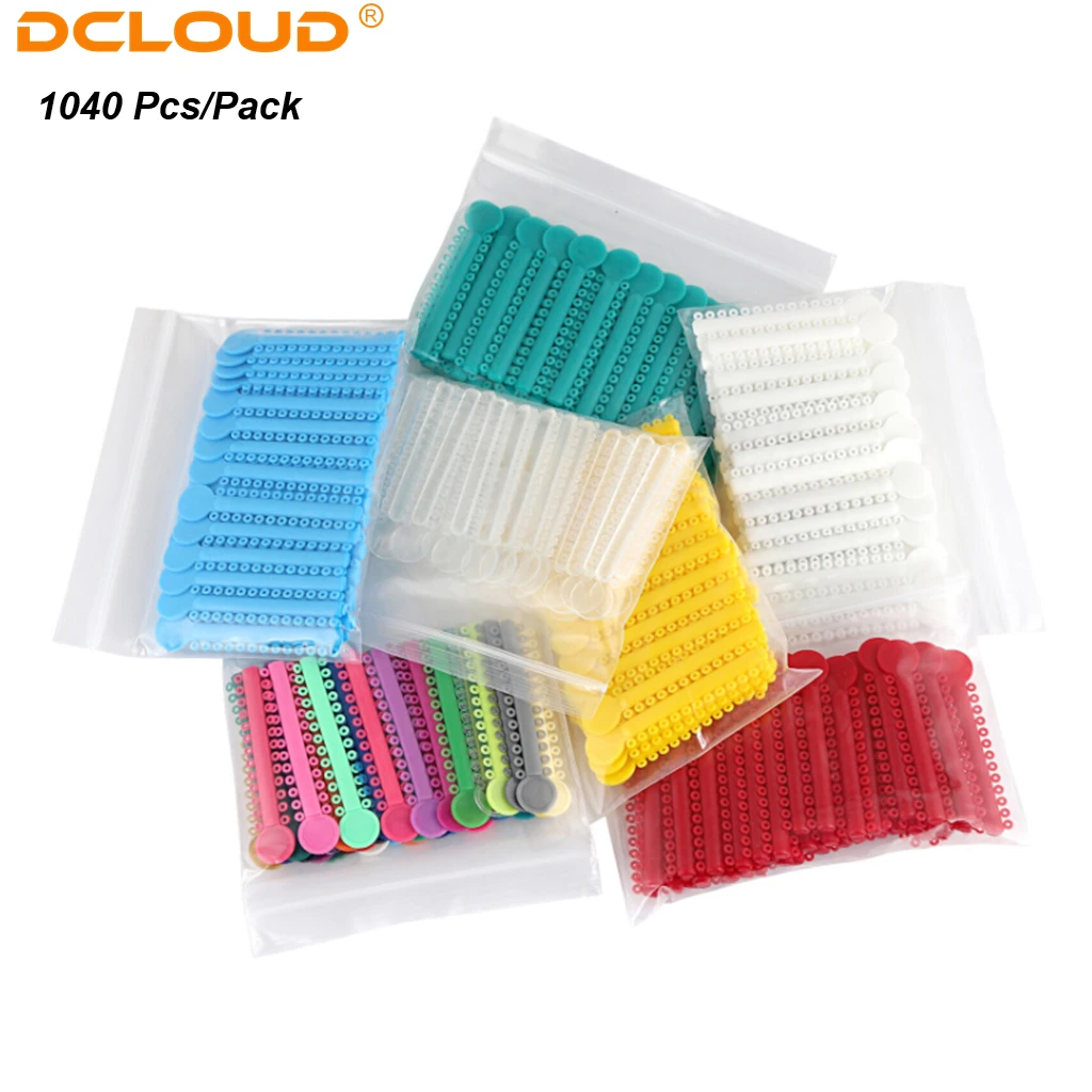 1040 Stück / 40 Stöcke Zahnärztliche Kieferorthopädie elastische Ligatur Krawatten Bunte Bänder für Zahnmedizin Brackets Zahnspangen Ortho Behandlungsmaterialien – Detail 7