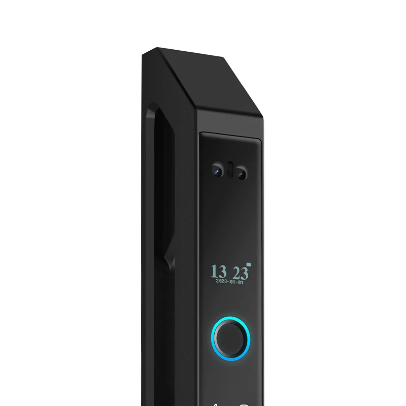 Face Recognition Fingerprint Lock 35MM Narrow Bezel Cell Phone Tuya Aluminum Door Code Lock Automatic Smart Door Locks