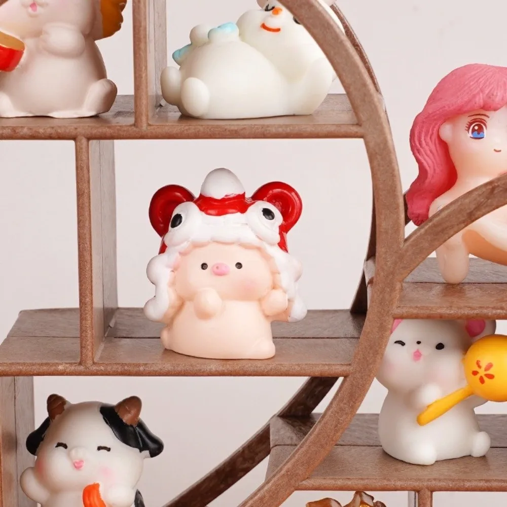 Mini Dollhouse Storage Rack DIY Accessory Love Heart Shape Dollhouse Shelf Storage Function Mini Furniture Toy