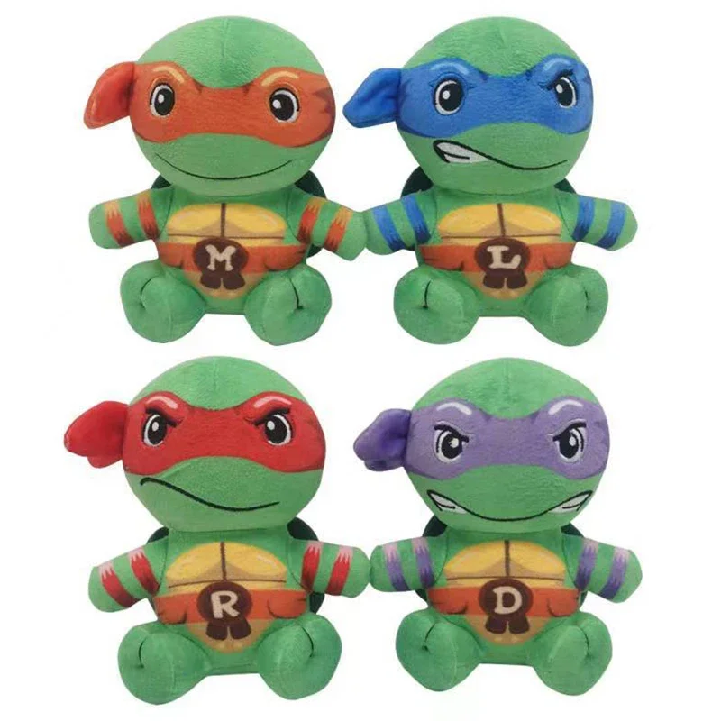 Tortugas Ninja Mutantes adolescentes, TMNT, Leonardo, Raphael, Michelangelo, Donatello, muñeco de peluche, Animal de juguete, 16cm