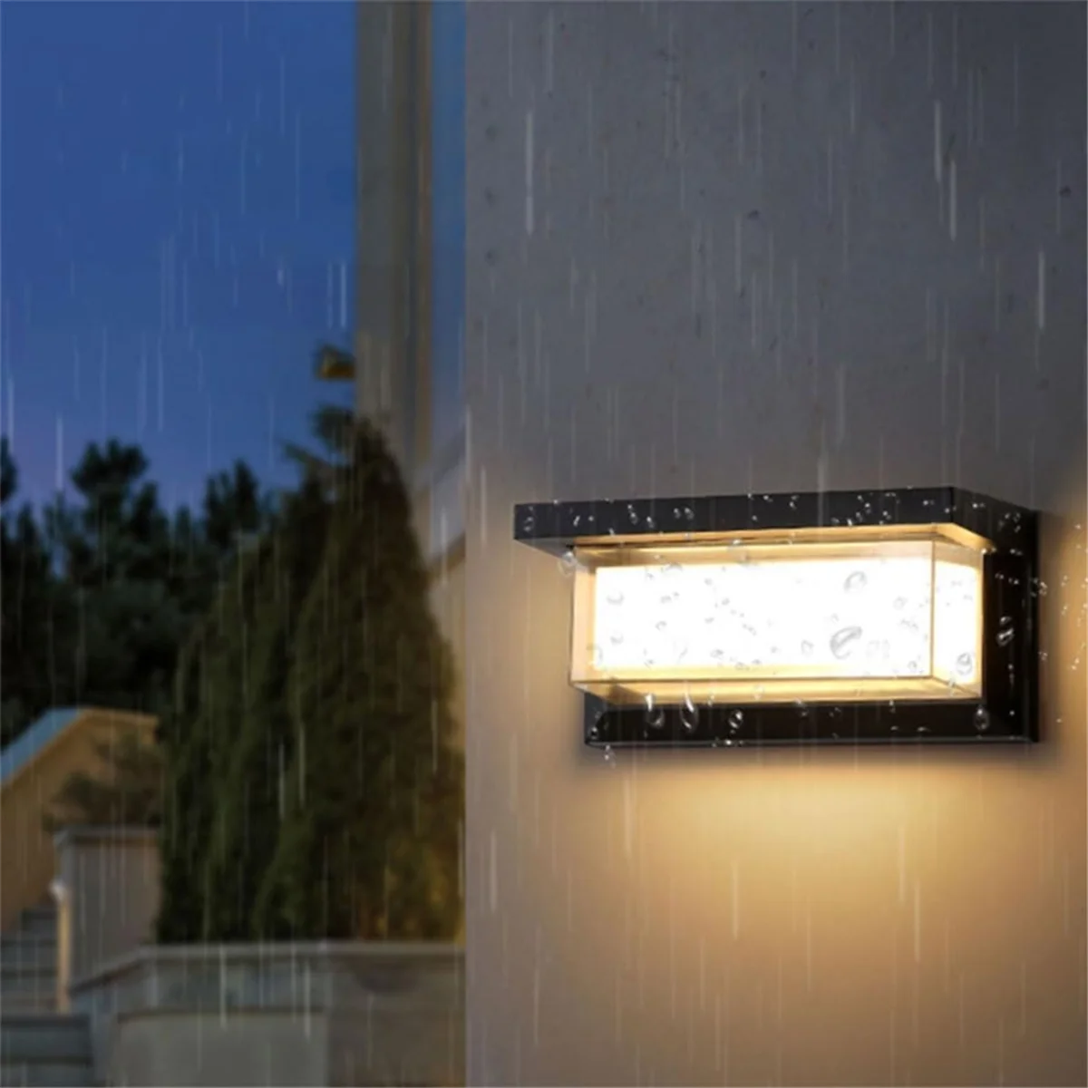 BFYLE 6 Вт светодиодный уличный светильник для крыльца, солнечный свет, IP65, водонепроницаемый, умное управление освещением с датчиком движения, простая установка