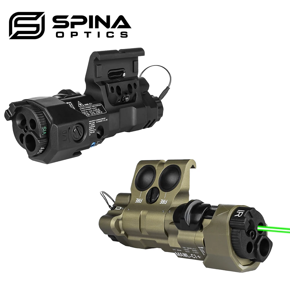 SPINA 2022 C1 Metal  Version Tactical IR Visible LED Aiming Green Laser Outdoor Reconnaissance Hunting EC2 Weapon Lights