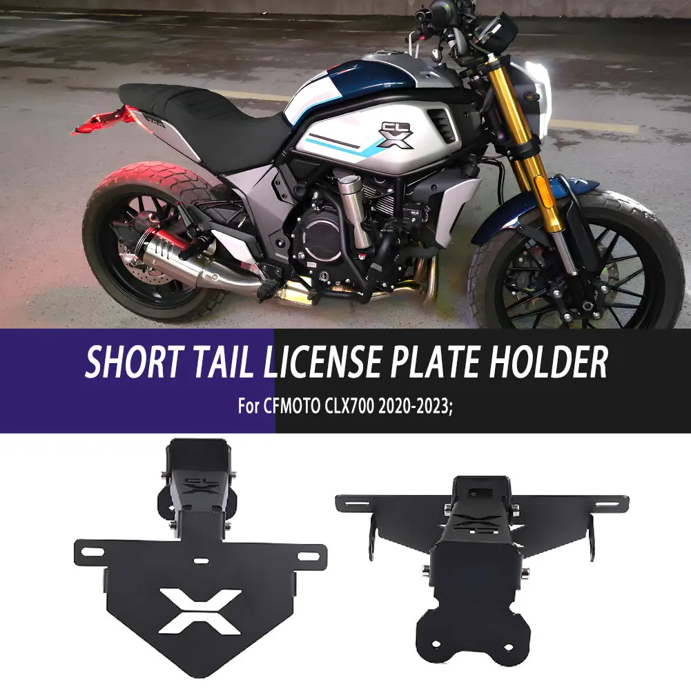 Motorcycle Parts License Plate Holder Rear Fender Tidy Eliminator Registration Bracket For CFMOTO CL-X 700 CLX700 700-CLX 20-23
