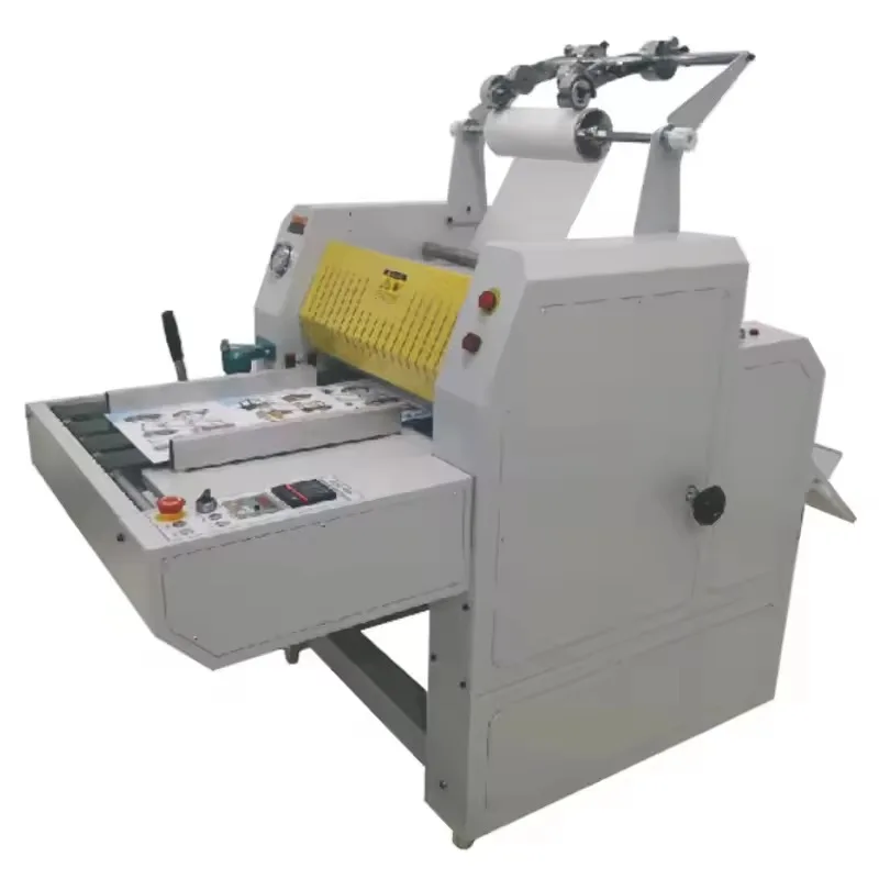 【Brand New】Single Side Roll Laminator Hydraulic Thermal Laminating Machine WIth Automatic Rewinding