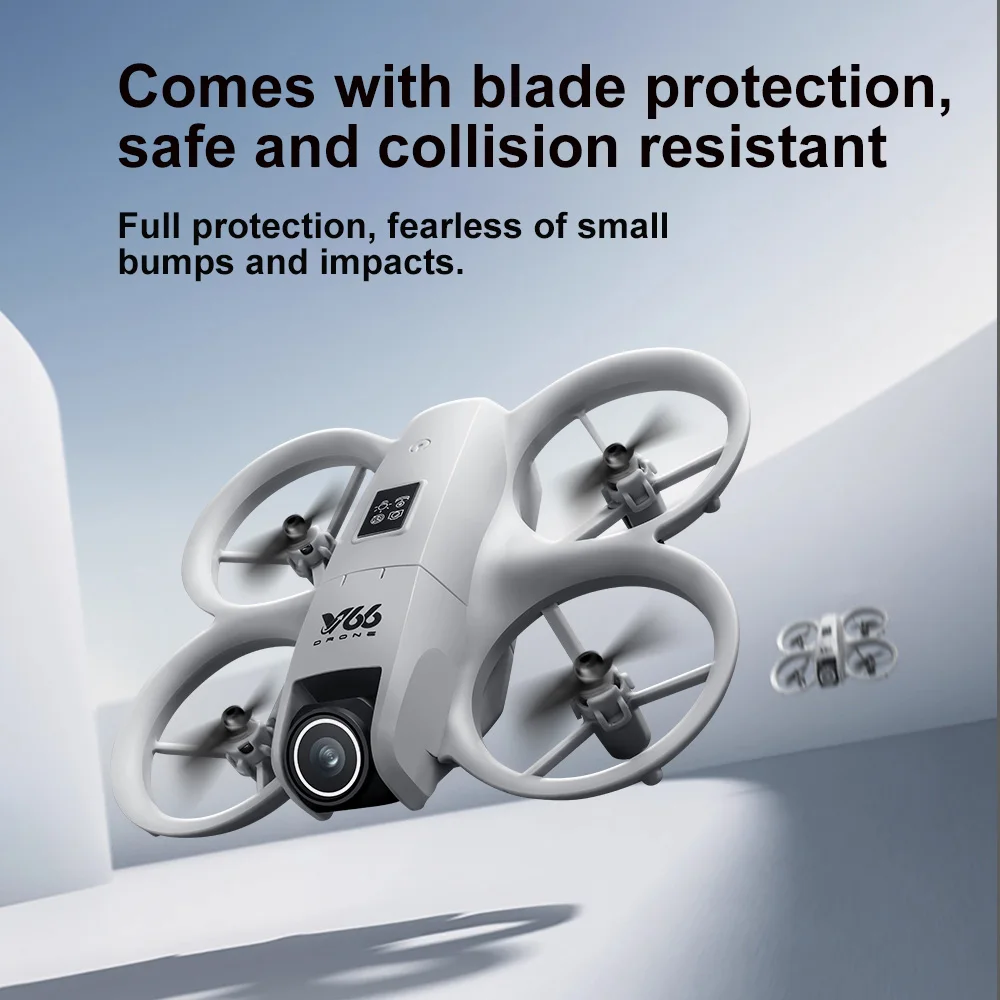 جديد الأصلي V66 طائرة بدون طيار صغيرة 4K المهنية HD التصوير الجوي تجنب العوائق طائرة بدون طيار FPV HD كاميرا مزدوجة أجهزة الاستقبال عن بعد اللعب