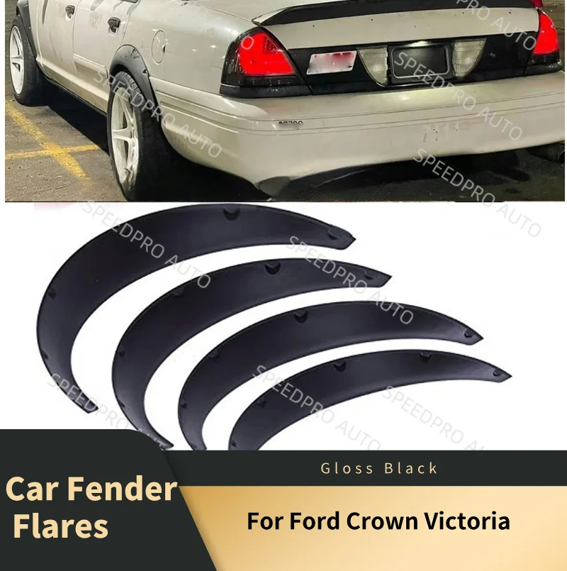 

Car Fender Flares For F0rd Crown Victoria Flexible Wheel Wide Body 4pc Kit Arches Splash Protector Protective Guards Mudflaps