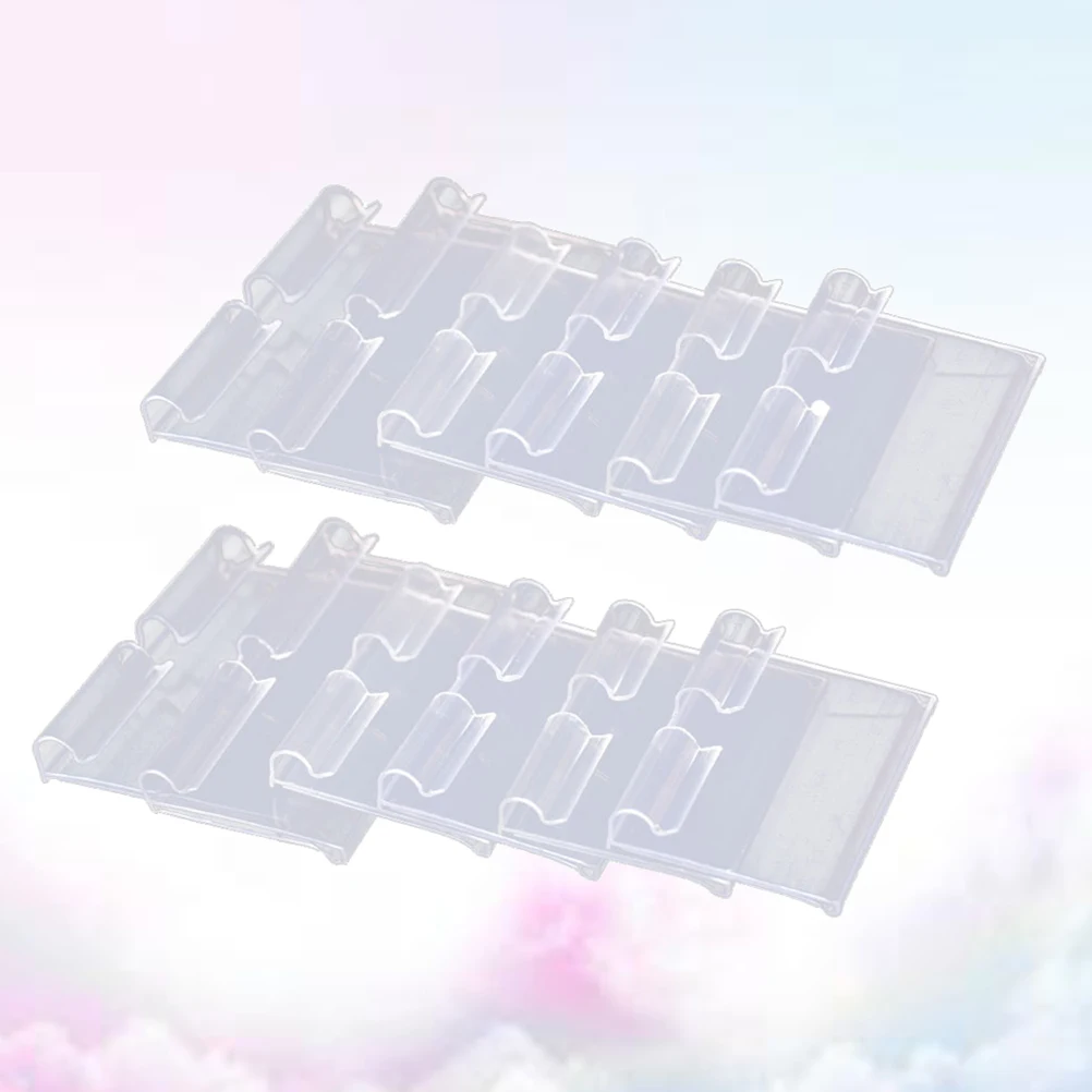 

50pcs Pvc Price Tags Transparent Plastic Supermarket Retail Store Tags Clear File Label Markers For Shop Shelves Clip On
