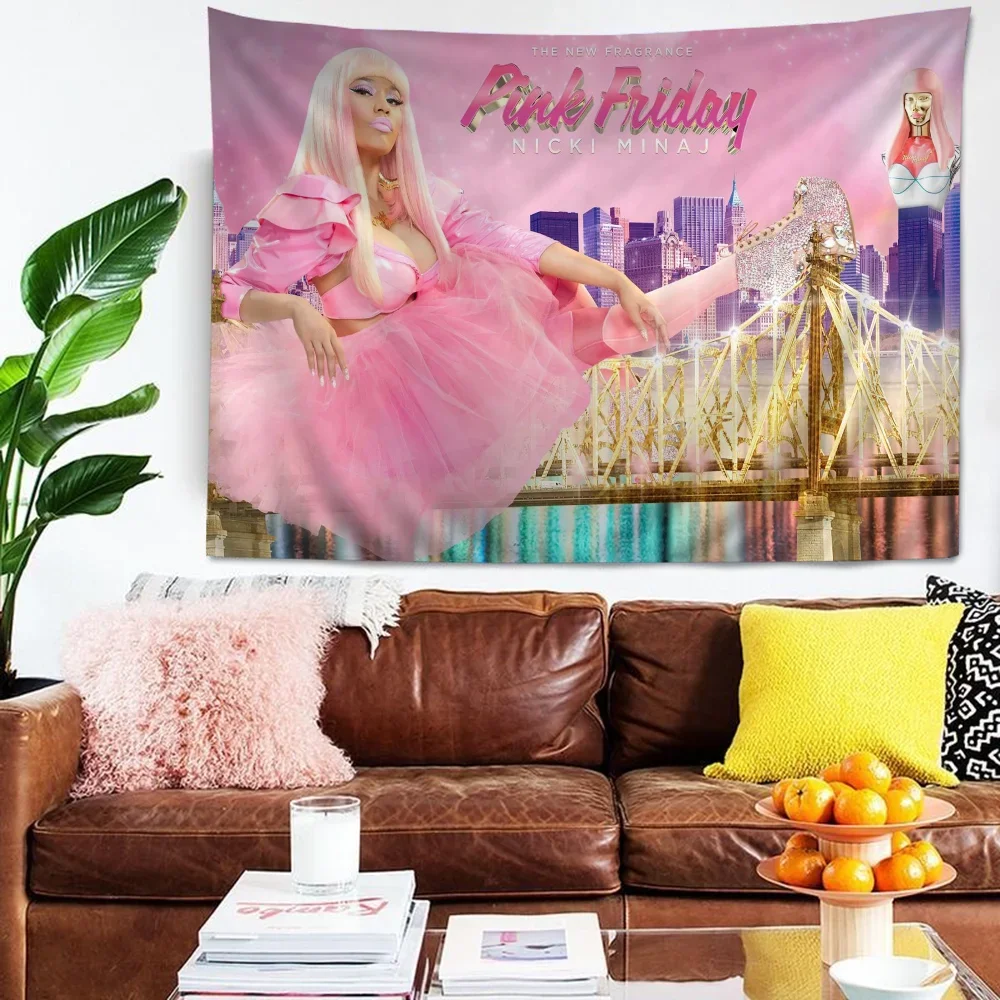 Nicki Minaj Rap Sexy  Colorful Tapestry Wall Hanging Cheap Hippie Hanging Bohemian Wall Tapestries Mandala Wall Hanging Sheets