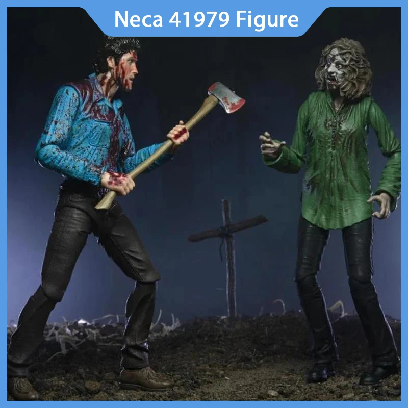 

New Original Neca 41979 The Evil Dead Ash Cheryl 2-Pack Anime Figure Ash Collection Doll Model Christmas Birthday Toy Gift