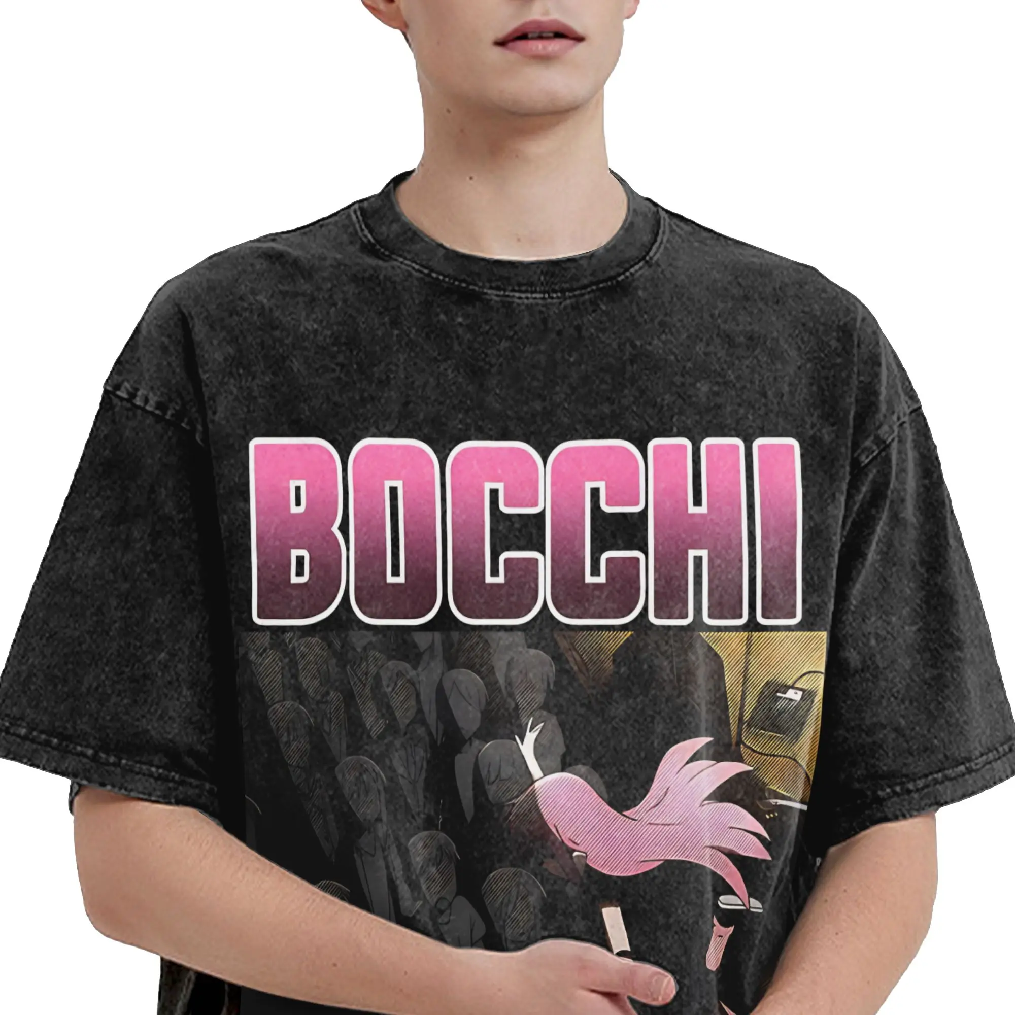 تي شيرت Bocchi The Rock مطبوع عليه رسومات جرافيك تي شيرت Harajuku تي شيرت للرجال والنساء #3