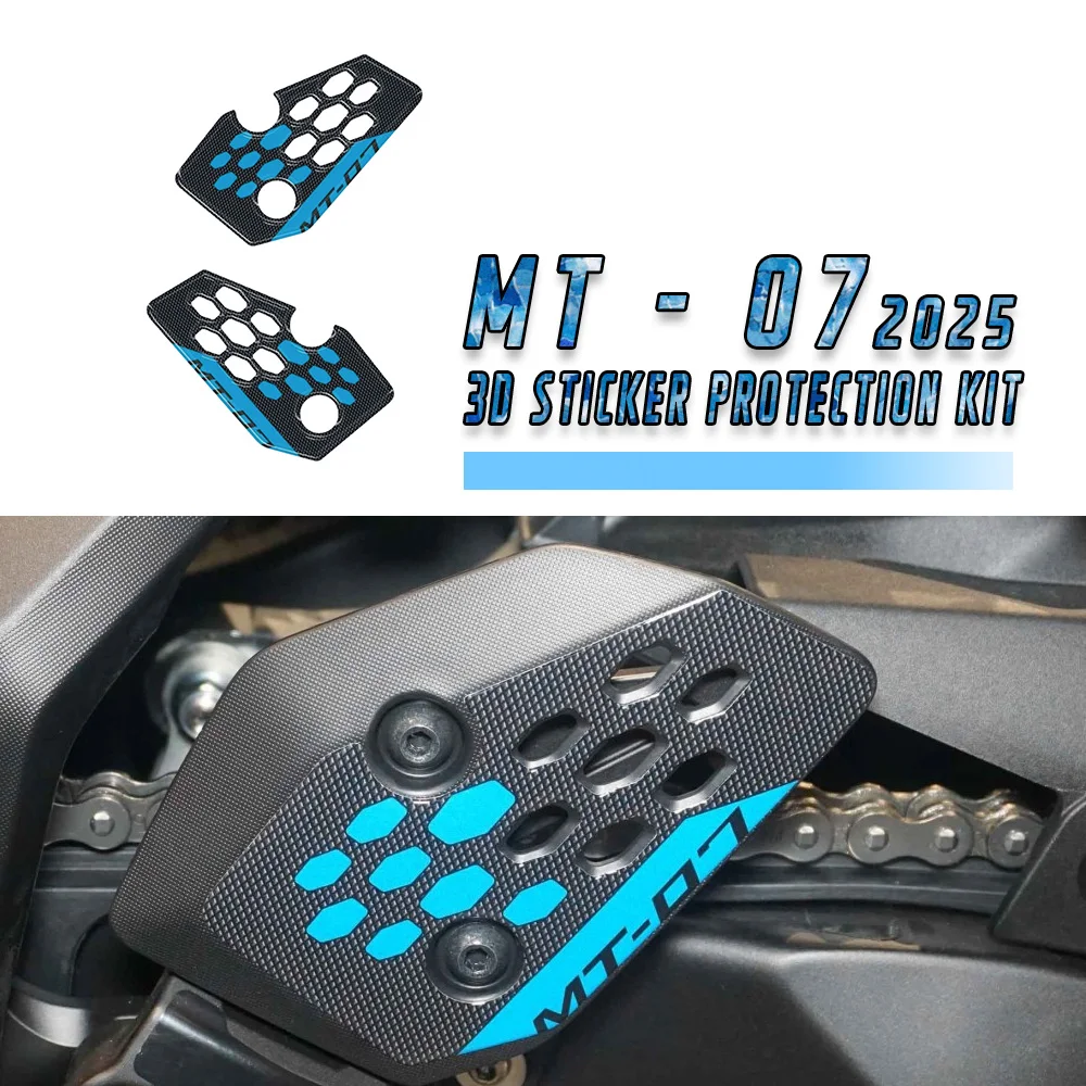 

For MT-07 MT 07 mt-07 2025Motorcycle 3D Sticker Protection Kit Accessories Modified Heel Decoration