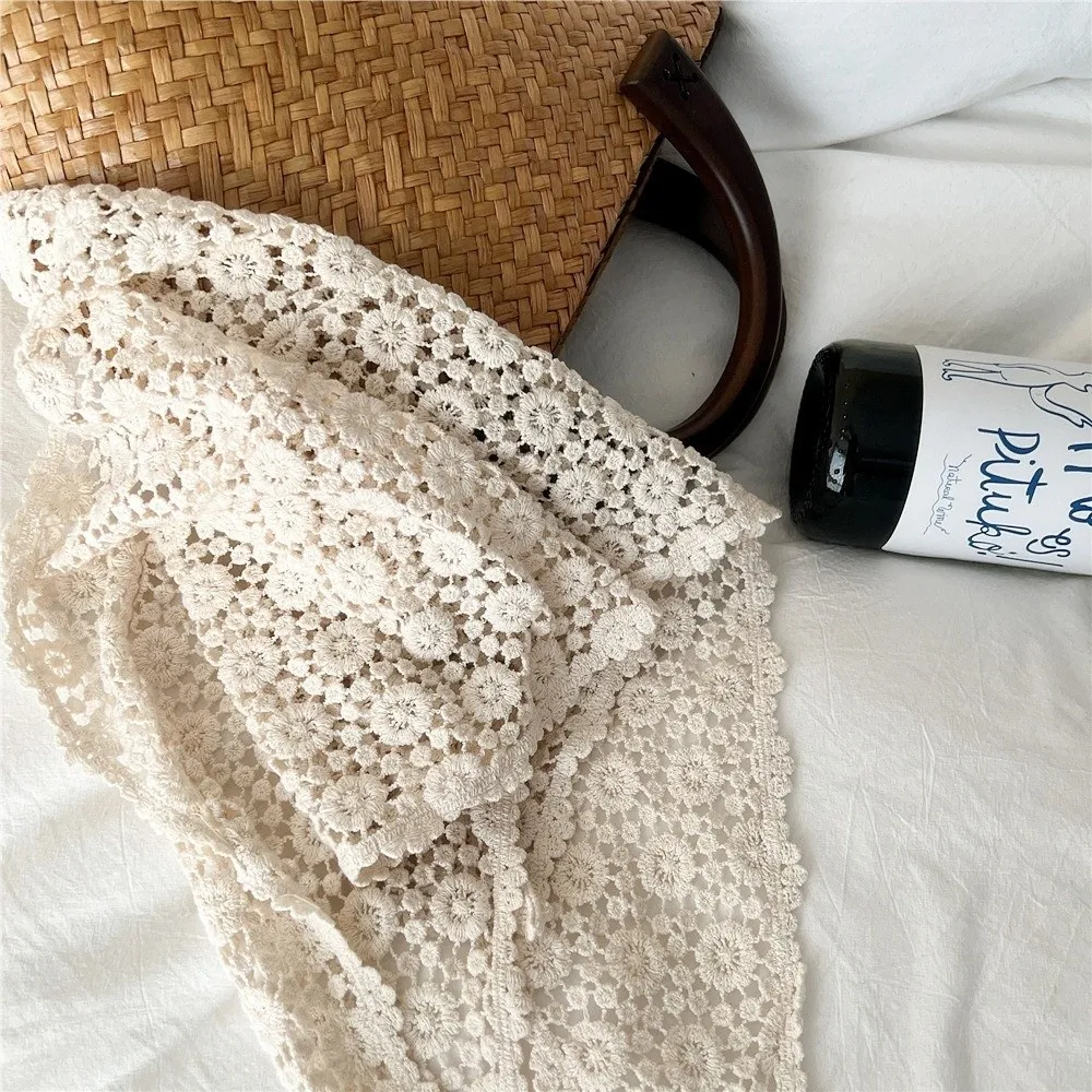 

Модная выдолбленная пердежная занавеска, красивый многофункциональный декор, женская шаль, облегающий треугольный платок, летний платок