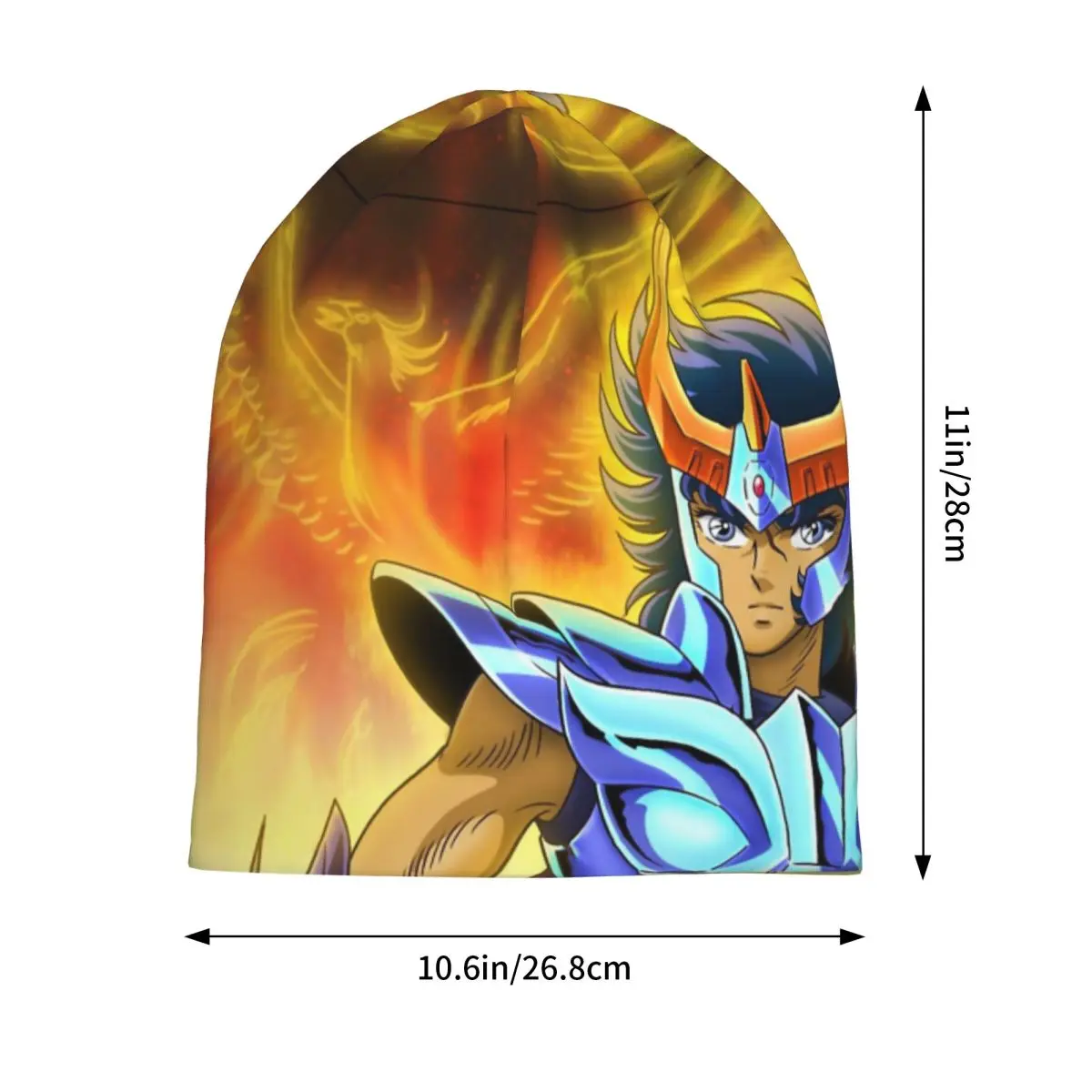 Saint Seiya Knights Of The Zodiac Ikki Phoenix Bonnet Hats Winter Skullies Beanies Hats for Men Women Spring Multifunction Caps