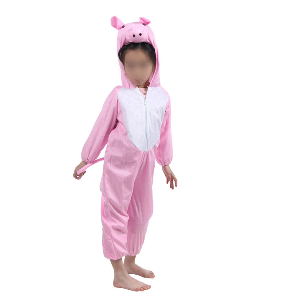 

Cartoon Animal Game Server Children Pink Pig Costumes Kids Clothing for Childrens