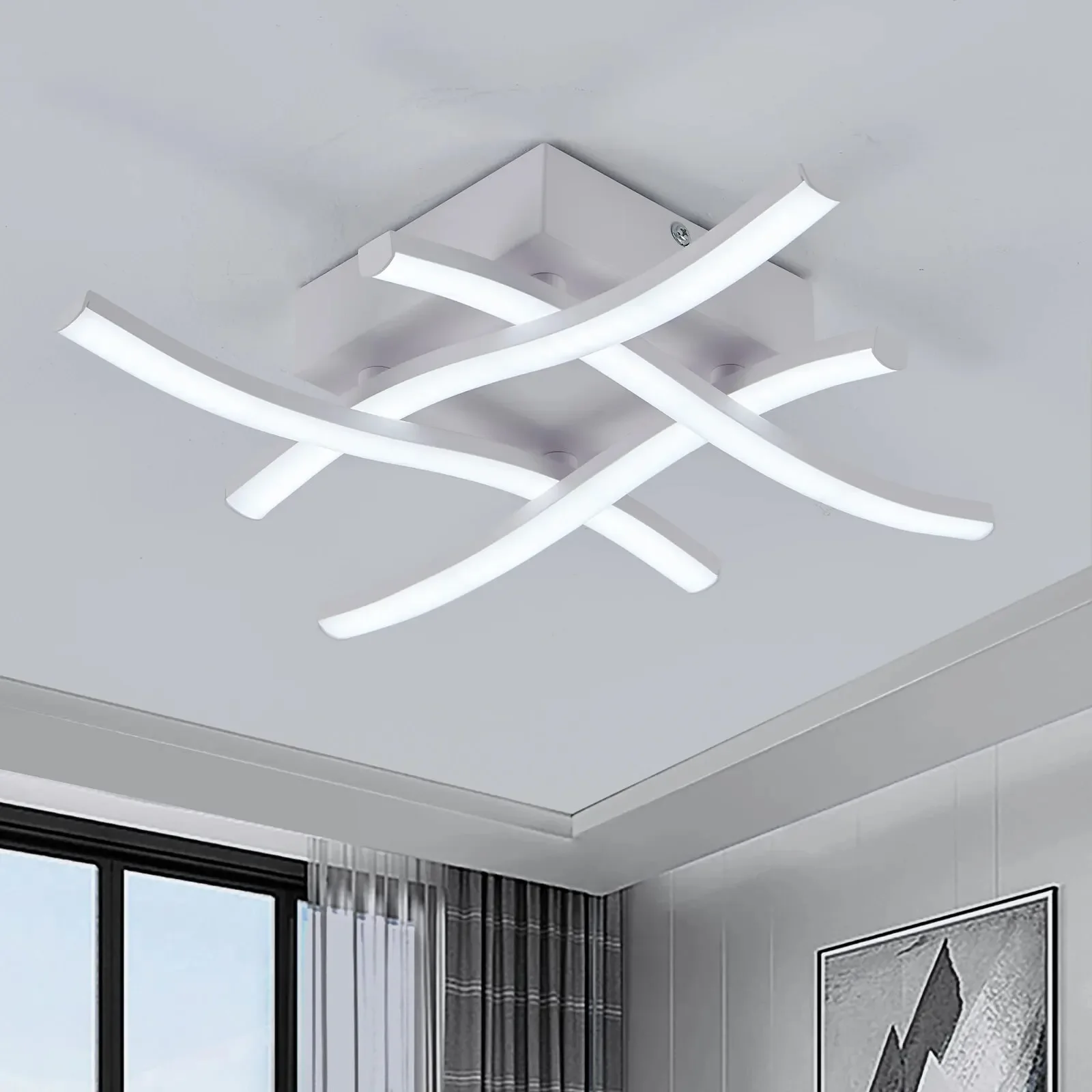 24W Modern Led Ceiling Lights  Chandelier  Lighting AC90-260V  Lamp For Room Living  Decoration