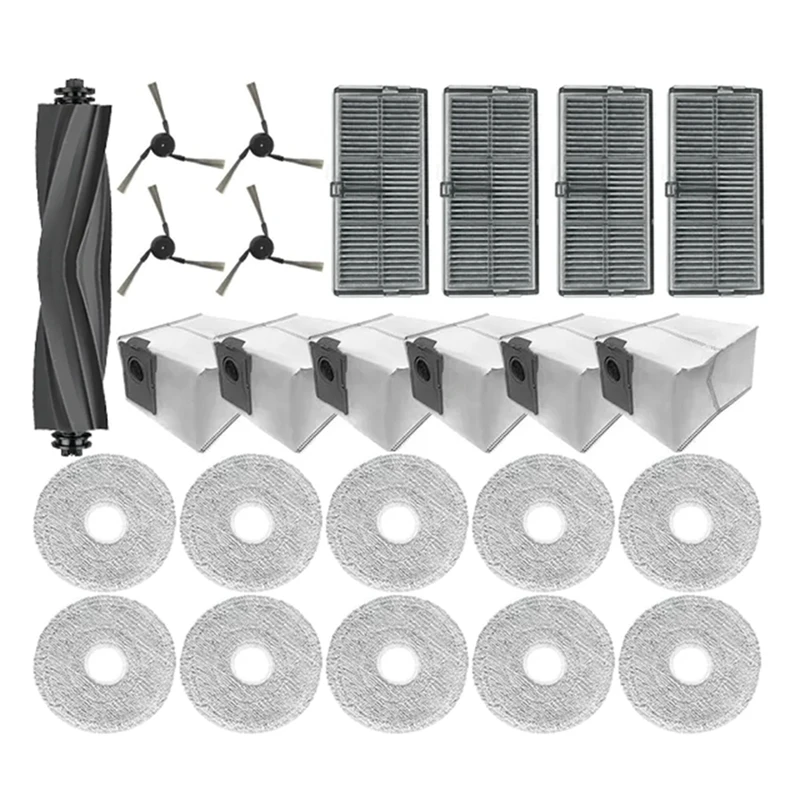 

Для Dreame X40 Master запасные части, аксессуары, основная боковая щетка, фильтр Hepa, швабра, тканевые мешки для пыли