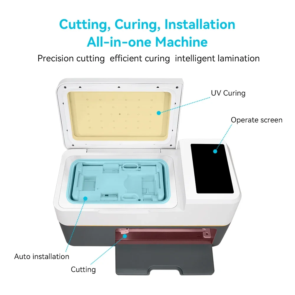 

For Mobile Phone Hydrogel TPU EPU Film Glass Screen Protector Cutting Machine Applying Machine For Screen Protector