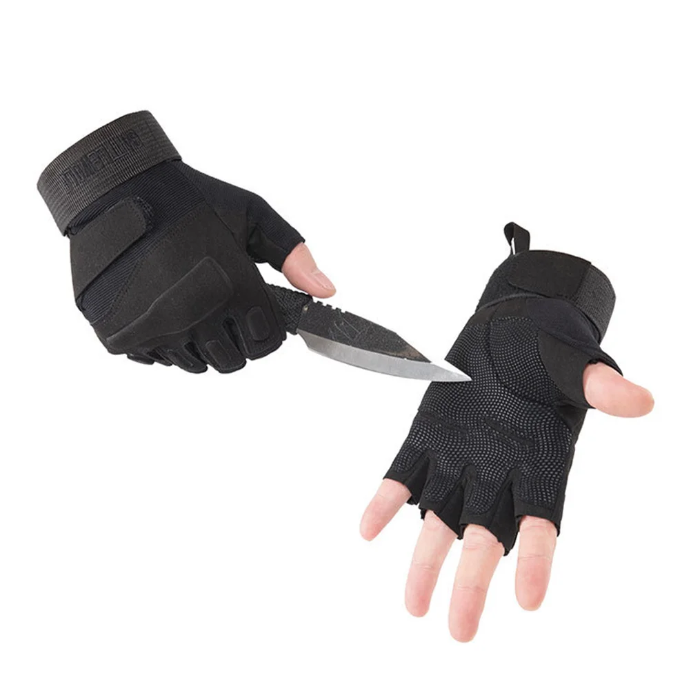 

1Pair Half Finger Cycling Gloves Shockproof Breathable Comfortable Anti Slip for Running Hiking Outdoor Sports