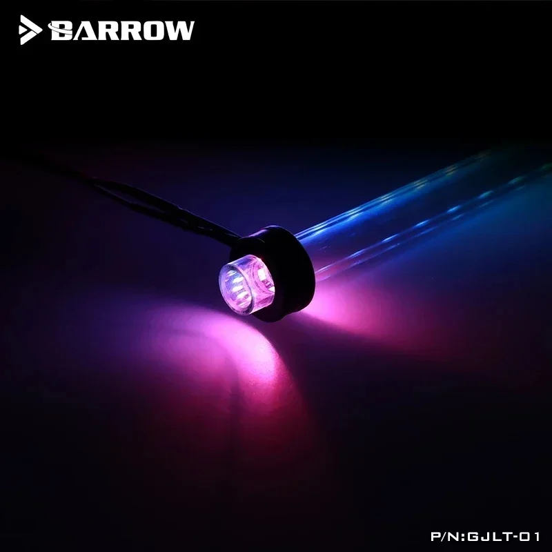 Barrow Luminous Accessories, Beautification of Pipelines Tubes, For OD14mm Acrylic PETG Tubing lighting decoration 5V ARGB 3PIN