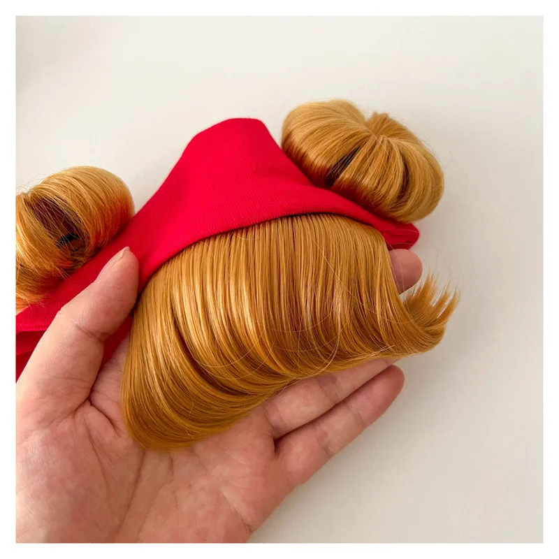 Cute Hair Accessories Infant Baby Girl Gold Balls Wig Hat Hairpiece Newborn Children Kids Girls Cosplay Headbands Headwear