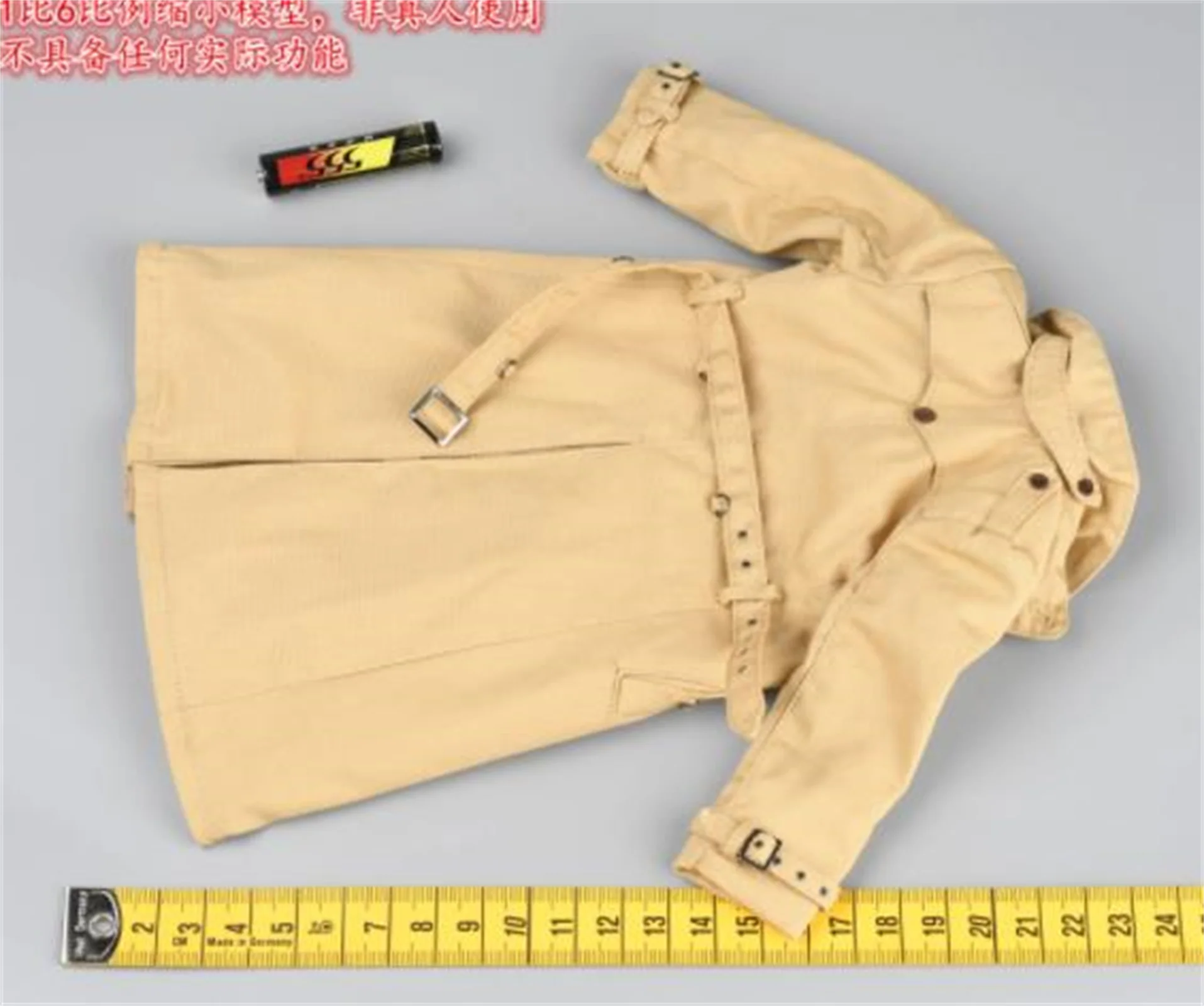 معطف مصدات الرياح لـ DID B11012 العقيد البريطاني B 1917 1/6th مقياس عمل الشكل 12 "r لجسم شخصيات الحركة 1:6