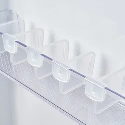2/4/8Pcs Home Refrigerator Storage Partition Board Retractable Plastic Divider Storage Splint Kitchen Bottle Can Shelf Organizer