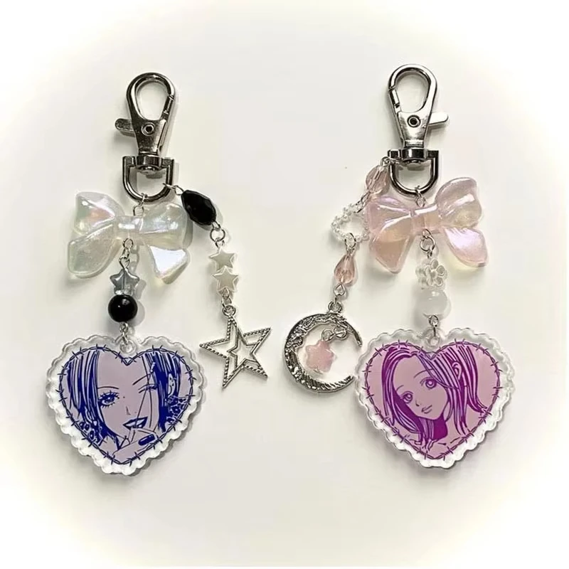 Handmade Nana and Hachi matching keychains Aesthetic