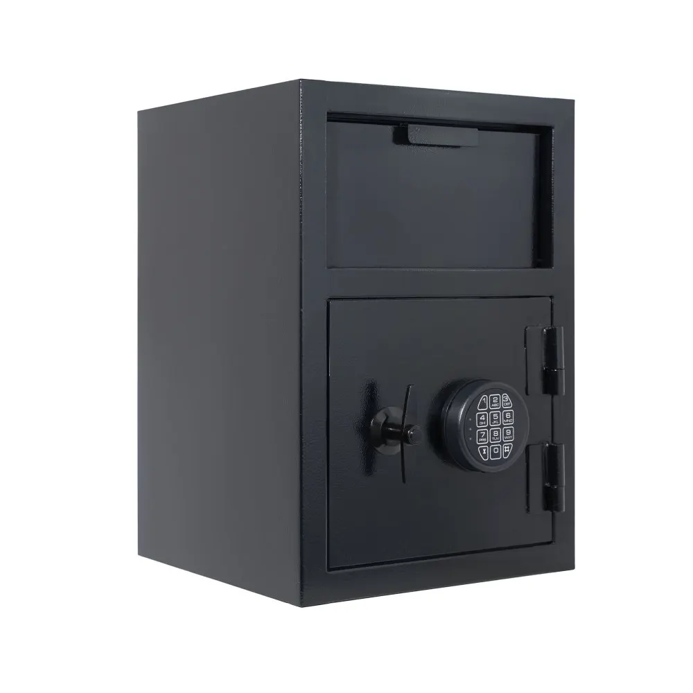 515 Flip Cabinet Digital Depository Safe Made of Carbon Steel Electronic Code Lock Depository Safe Deposit Slot Depository Box
