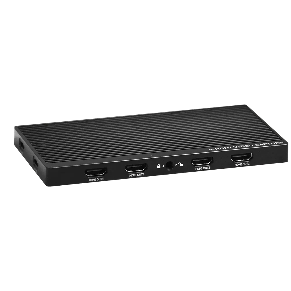 4 Channels USB HD MI Video Capture Card 4K60 HD MI Streaming Video Capture Card for Xbox PS4 Live Streaming Gaming