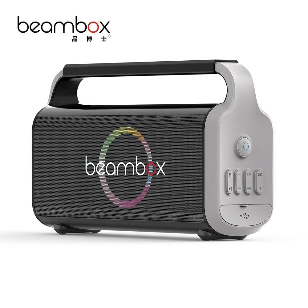 Altavoz de Karaoke portátil Popular de 30W, iluminación LED RGB, nuevo modelo privado, gran potencia con opción de dos micrófonos, 2025