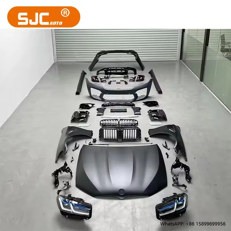 

SJC Auto Accessories Parts for 5 Series F10 F18 Body Kits 2011-2017 Upgrade M5 G30 Style Front Bumper Rear Bumper Headlight