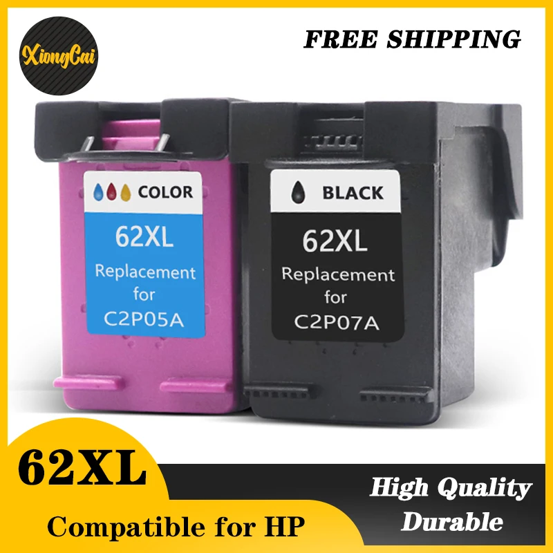 For HP 62 xl Compatible Ink Cartridge HP 62XL High Yield for HP Envy 5540 5640 5740 7640 5646 5541 5742 5745 200 printer