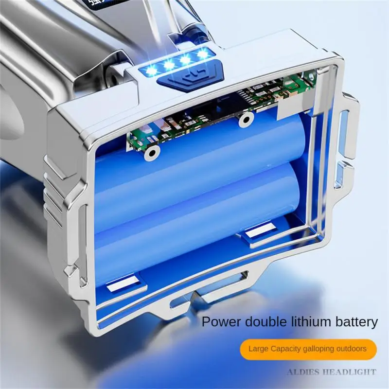 Portable Outdoor Headlamp Waterproof Head Mounted Long Shot Chargable Durable Camping High Intensity Led Headlights Adjustable