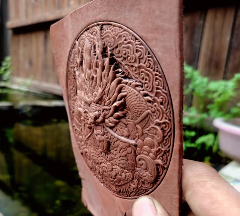 Propitious Clouds Xiangyun Divine Dragon Hand-work tools-Leather shaping mould-Handcrafted leather tools Dragon 3D modeling mold