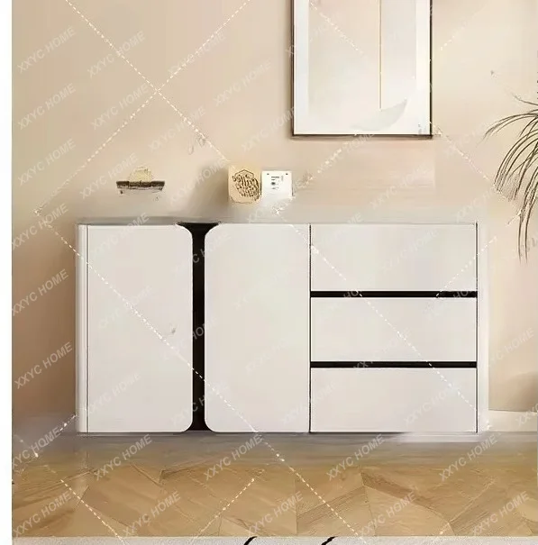 XXCream Ultra Thin Dining Side Cabinet Wall Mounted Modern Simple Kitchen Storage Locker Light Luxury Narrow Cupboard for Small