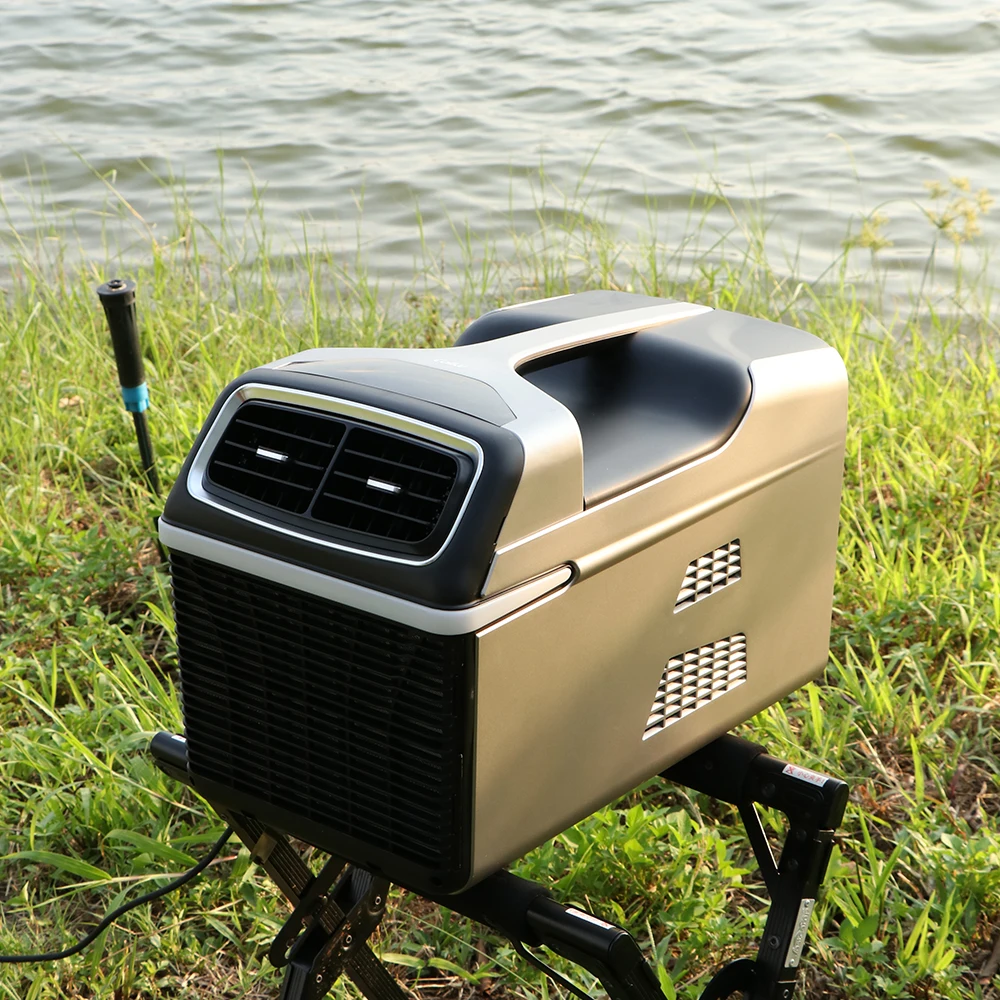 مكيف هواء كهربائي صغير محمول بقوة 220 فولت لفندق RV للسيارة والاستخدام الخارجي للتخييم والتبريد المحمول