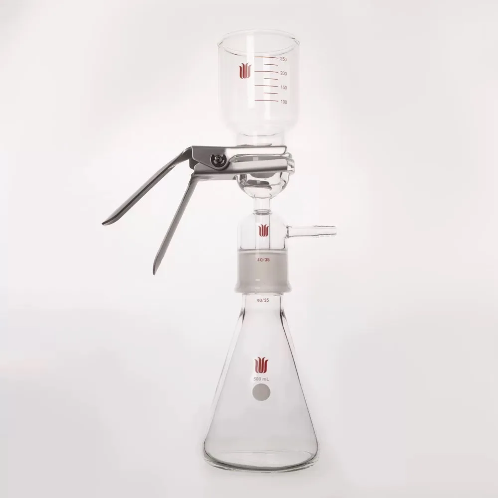 250 ml-2000 ml mobiler Phasenfilter mit Sandkernflansch 47 mm, ohne Filtermembran, Filterflasche, SYNTHWARE