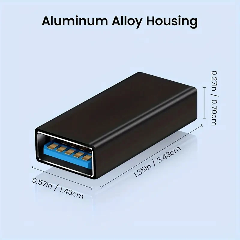 1/2/3pcs USB 3.0 Female to USB3.0 Female Adapter,USB3.0 Jack to Jack Charging Data Connector Extender Socket for Laptop Tablet