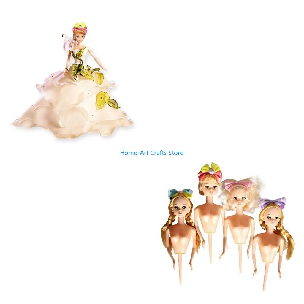 Y3NA Cake for Doll Simulation Beautiful Girl Fairy Dream Girl Birthday Cakes D