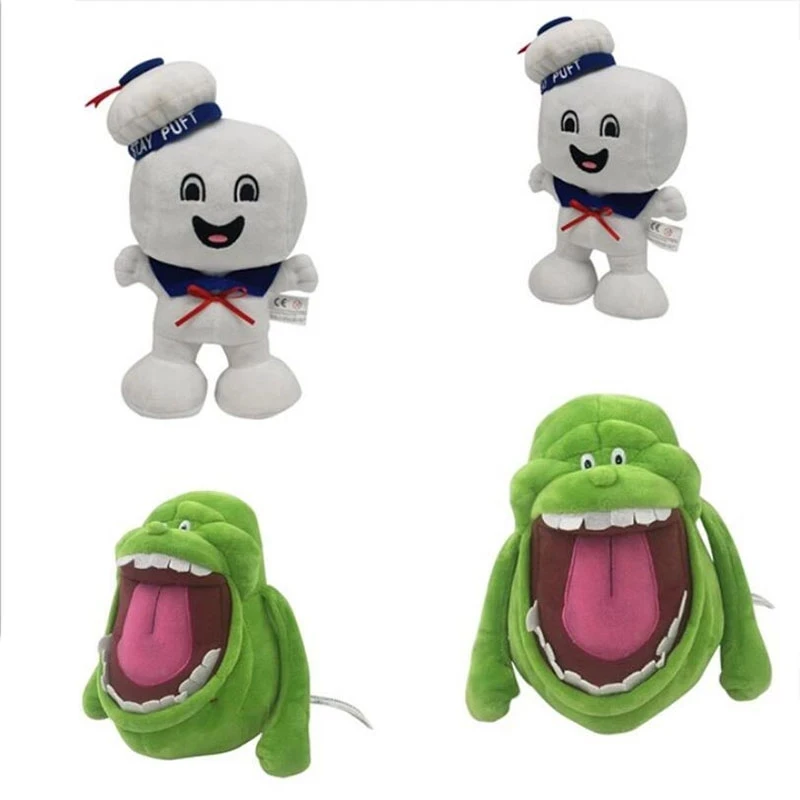 

20cm Vintage Ghostbusters 3 Stay Puft Marshmallow Man and Slimer stuffed Plush Bank Sailor stuffed Plush Toy Dollhristmas Gift F