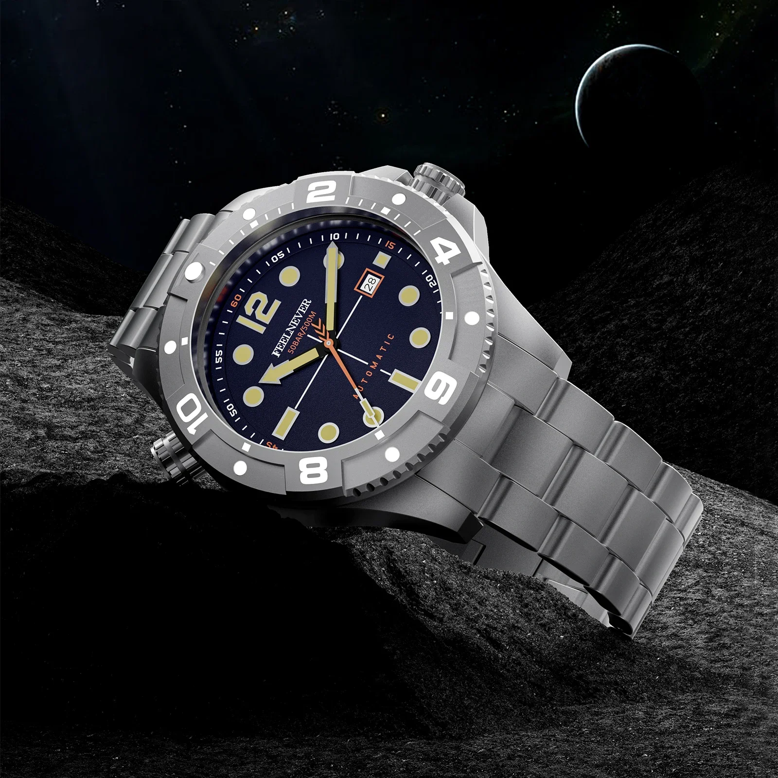 2024 New Sport Dive Men\'s Automatic Mechanical Watch For Men Stainless Steel 500M Waterproof Clock Sapphire Crystal Men Watches