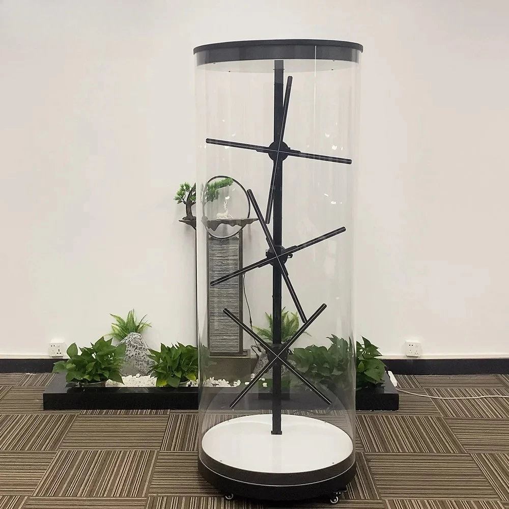 3Dホログラムプロジェクターファンによる未来への旅へ - 円筒型ホログラムキャビネットによる人間型ソリューション