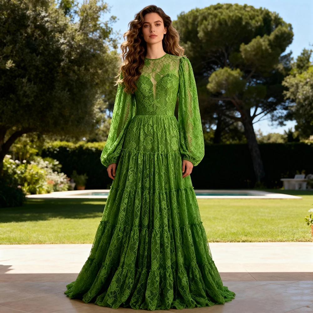 

Свадебные платья и вечерние трапециевидные платья с пышными рукавами, кружевное длинное платье для фотосессии, элегантные коктейльные платья для особых случаев