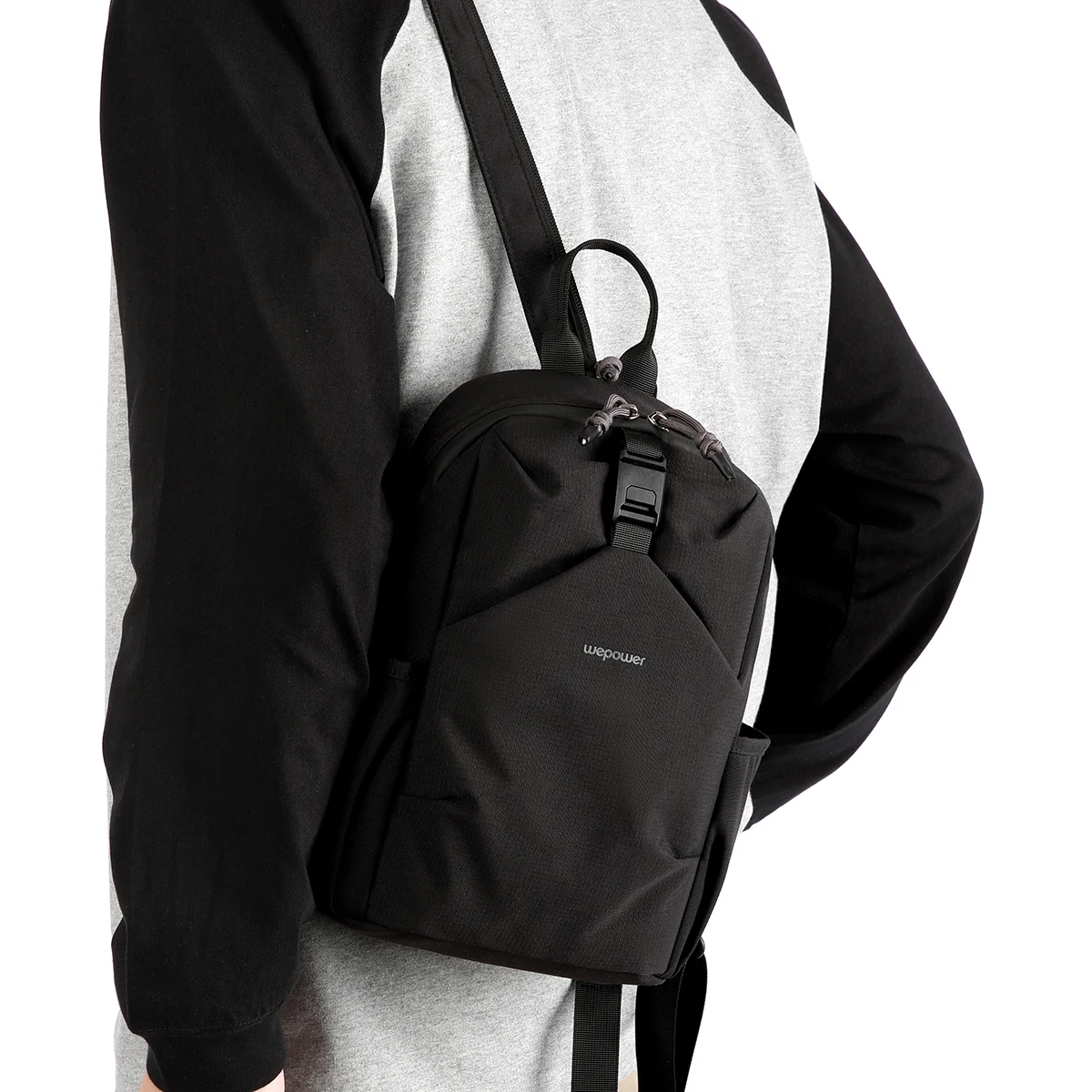 حقيبة كتف مفردة ومزدوجة الاستخدام للرجال، طراز كوري، عصرية، كاجوال، حقيبة ظهر صغيرة للسفر، حقيبة صدر رياضية متعددة الوظائف، حقيبة كروس لركوب الدراجات