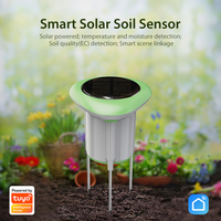 Tuya Smart WiFi Solar Soil Sensor Real-Time Monitoring Temperature and Humidity Meter HomeGarden Automation Irrigation detection